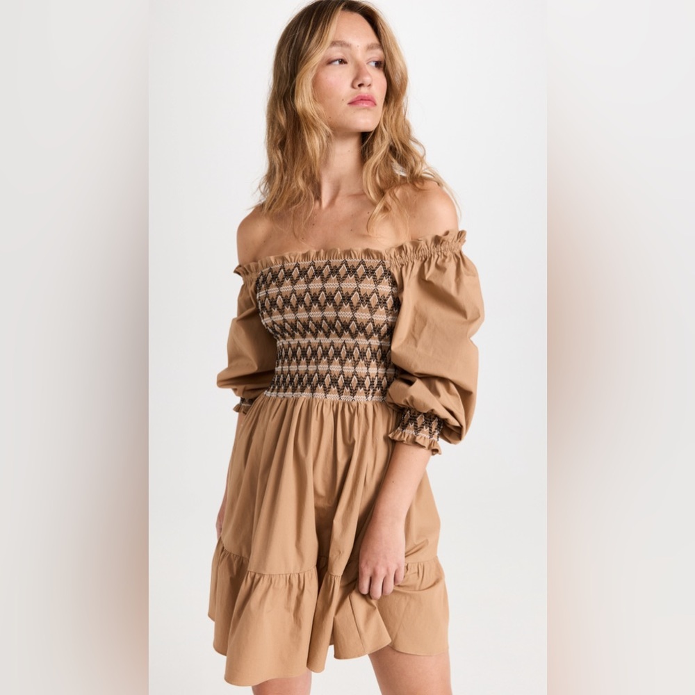 Shoshanna Celina Dress Sz 6 NWT in Almond
